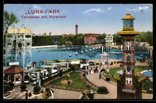 AK Berlin-Halensee, Luna-Park, Terrassen