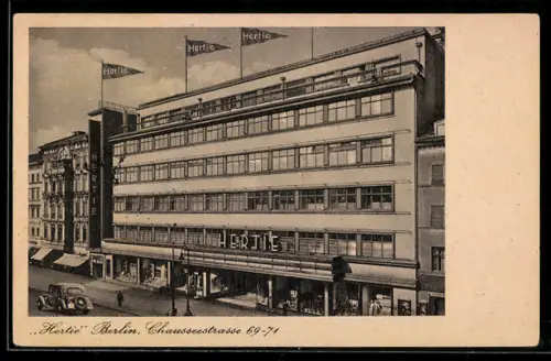 AK Berlin-Wedding, Hertie Waren- und Kaufhaus GmbH, Chausseestrasse 69-71