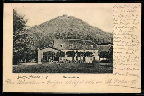 AK Burg-Anhalt i. H., Gasthof Selkemühle