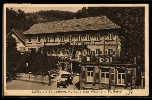 AK Bergzabern, Kurhaus zum Waldhorn Fr. Sertel