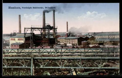 AK Hamborn / Rhein, Vereinigte Stahlwerke, Teilansicht