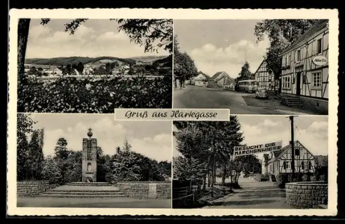 AK Hartegasse, Lebensmittelgeschäft Witwe Olga Spicher, Denkmal, Strassenpartie