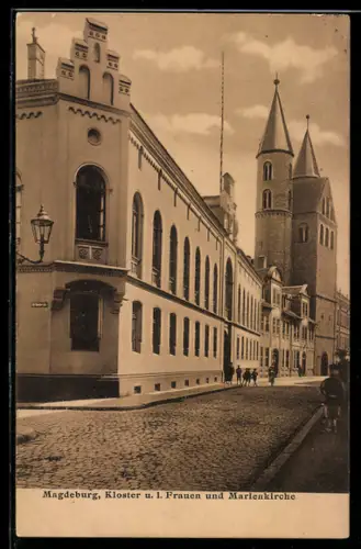AK Magdeburg, Kloster u. l. Frauen und Marienkirche