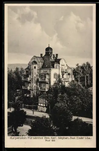 AK Bad Elster i. Sa., Hotel-Kurpension Fürstenhof Karl Stephan