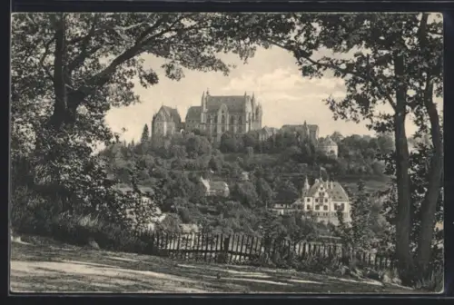 AK Marburg a. L., Blick von Augustenruhe