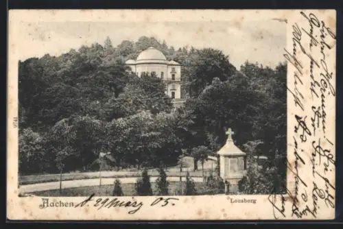 AK Aachen, Lousberg, Kuppelgebäude, Denkmal