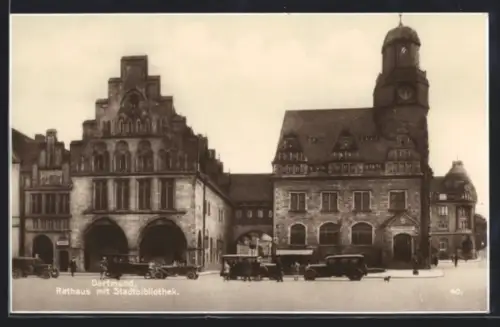 AK Dortmund, Rathaus mit Stadtbibliothek
