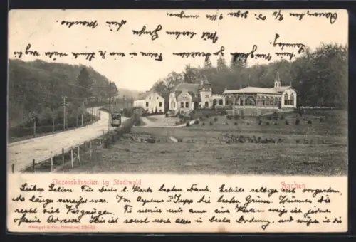 AK Aachen, Linzenshäuschen im Stadtwald