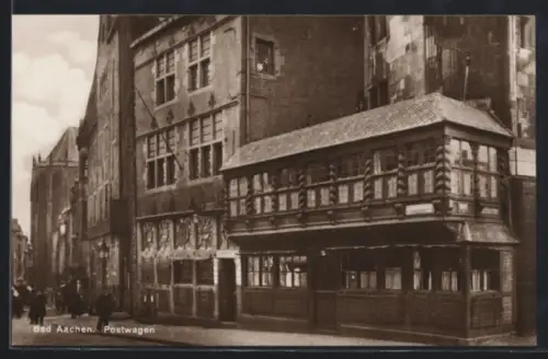 AK Bad Aachen, Postwagen