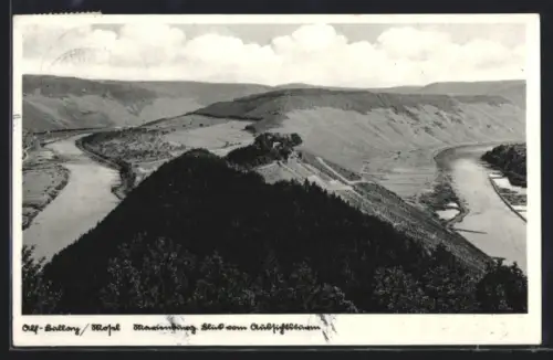AK Alf /Mosel, Alf-Bullay, Marienburg, Blick vom Aussichtsturm