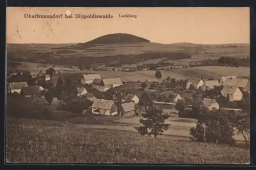 AK Oberfrauendorf /Dippoldiswalde, Ortsansicht mit Luchberg