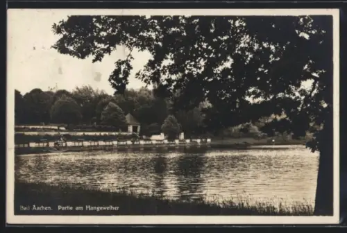 AK Bad Aachen, Partie am Hangeweiher
