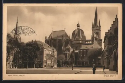 AK Bad Aachen, Der Dom, Panorama