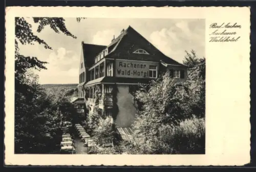AK Bad Aachen, Gasthaus Aachener Wald-Hotel, Inh. Paul Dorn