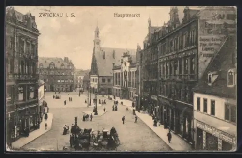 AK Zwickau i. S., Hauptmarkt