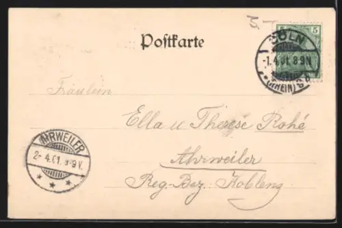 AK Köln, Altmarkt, Dom, Rathaus