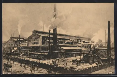 AK Essen-Ruhr, Krupp`s Fabrik