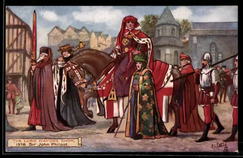 AK London, The Lord Mayor`s Show, 1378, Sir John Philpot