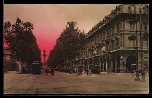 AK Torino, Corso e Monumento Vittorio Emanuele II., Strassenbahn
