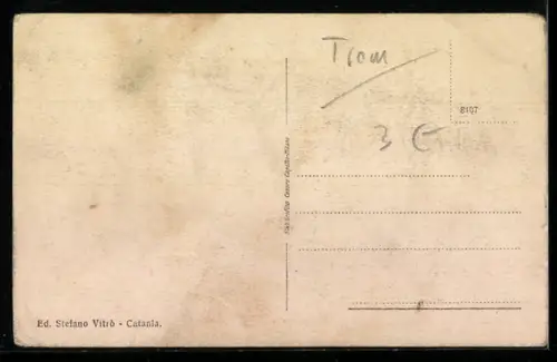 AK Catania, Via Etnea e R. Università, Strassenbahn