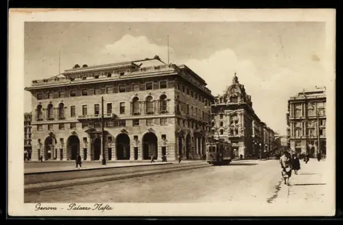 AK Genova, Palazzo Nafta, Strassenbahn