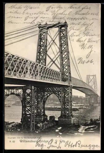 AK New York, NY, Williamsburg Bridge