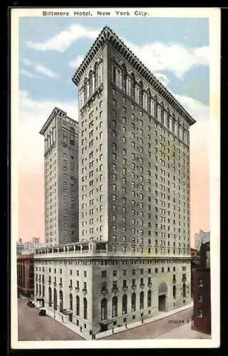 AK New York, NY, View of the Baltimore Hotel, Madison Avenue