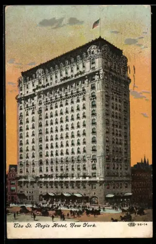 AK New York, NY, View of the St. Regis Hotel