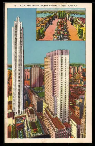 AK New York, NY, R.C.A. and International Buildings