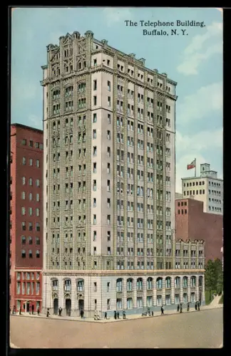 AK New York, NY, View of the Telephone Building