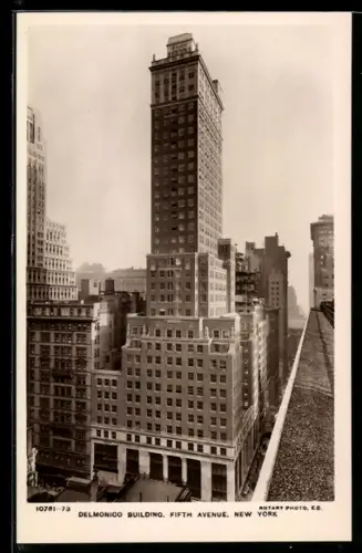 AK New York, NY, View of the Delmonico Building, Fifth Avenue