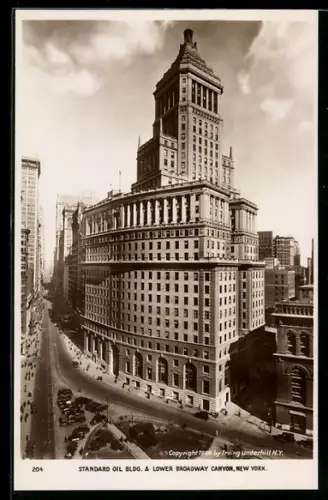 AK New York, NY, Standard Oil Building and Lower Broadway Canyon