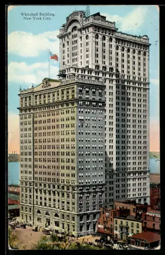 AK New York, NY, Total view of the Whitehall Building on Battery Place