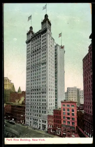 AK New York, NY, View of the Park Row Building
