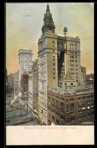 AK New York, NY, Manhattan Life Building