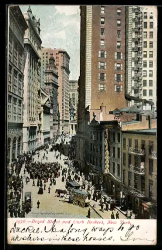 AK New York, NY, Broad Street and Curb Brokers