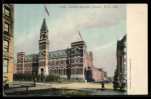 AK New York, NY, Seventh Regiment Armory