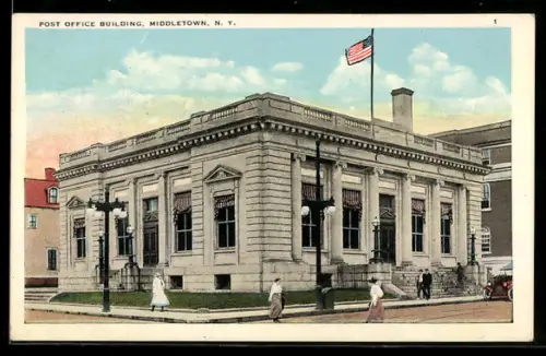 AK New York, NY, Middletown, Post Office Building