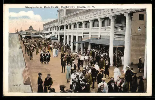 AK New York, NY, Rockaway Beach, Steeplechase Boardwalk