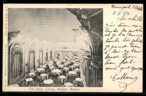 AK New York, NY, The Astor Gallery in Waldorf Astoria