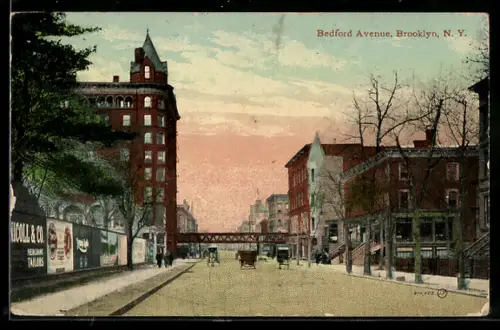 AK New York, NY, Bedford Avenue in Brooklyn