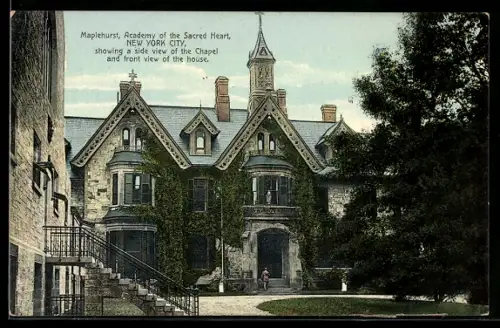AK New York, NY, Maplehurst, Academy of the Sacred Heart, Chapel
