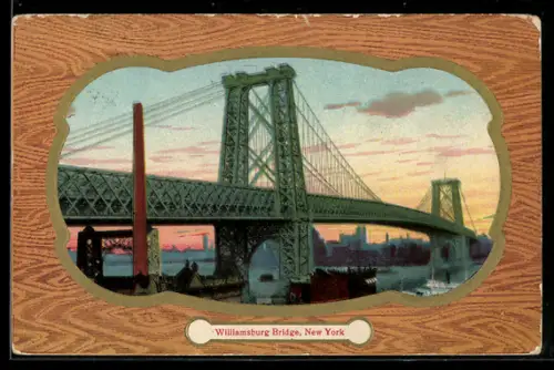 AK New York, NY, Williamsburg Bridge