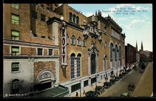 AK New York, NY, The Roxy Theatre, 50th Street and 7th Ave.