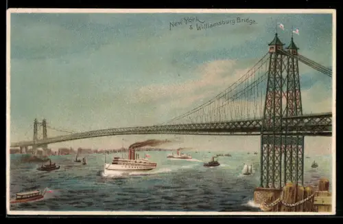 AK New York, NY, Williamsburg Bridge