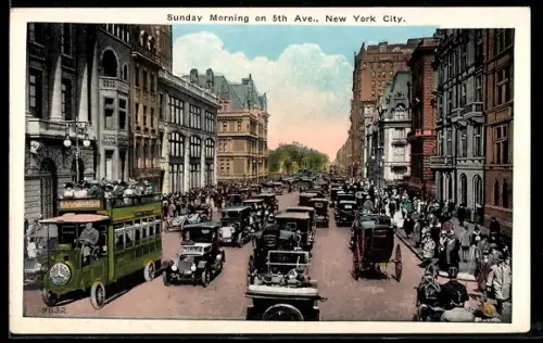 AK New York, NY, Sunday Morning on 5th Ave.