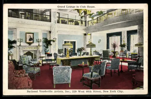 AK New York, NY, Grand Lounge in Club House