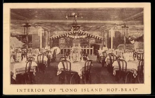 AK New York, NY, Long Island Brau-Haus (Bavarian Restaurant) 80-07 Broadway, Jackson Heights