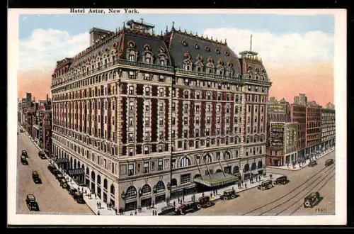 AK New York, NY, Hotel Astor, Exterior