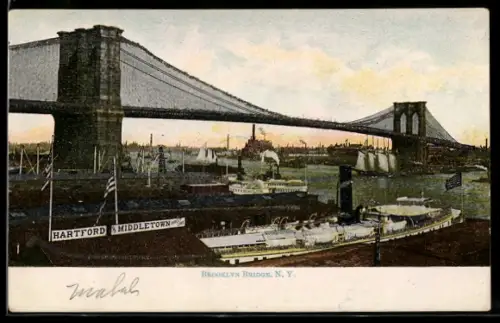 AK New York, NY, Brooklyn Bridge